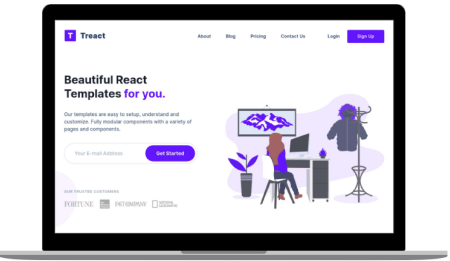 Free Modern React Templates